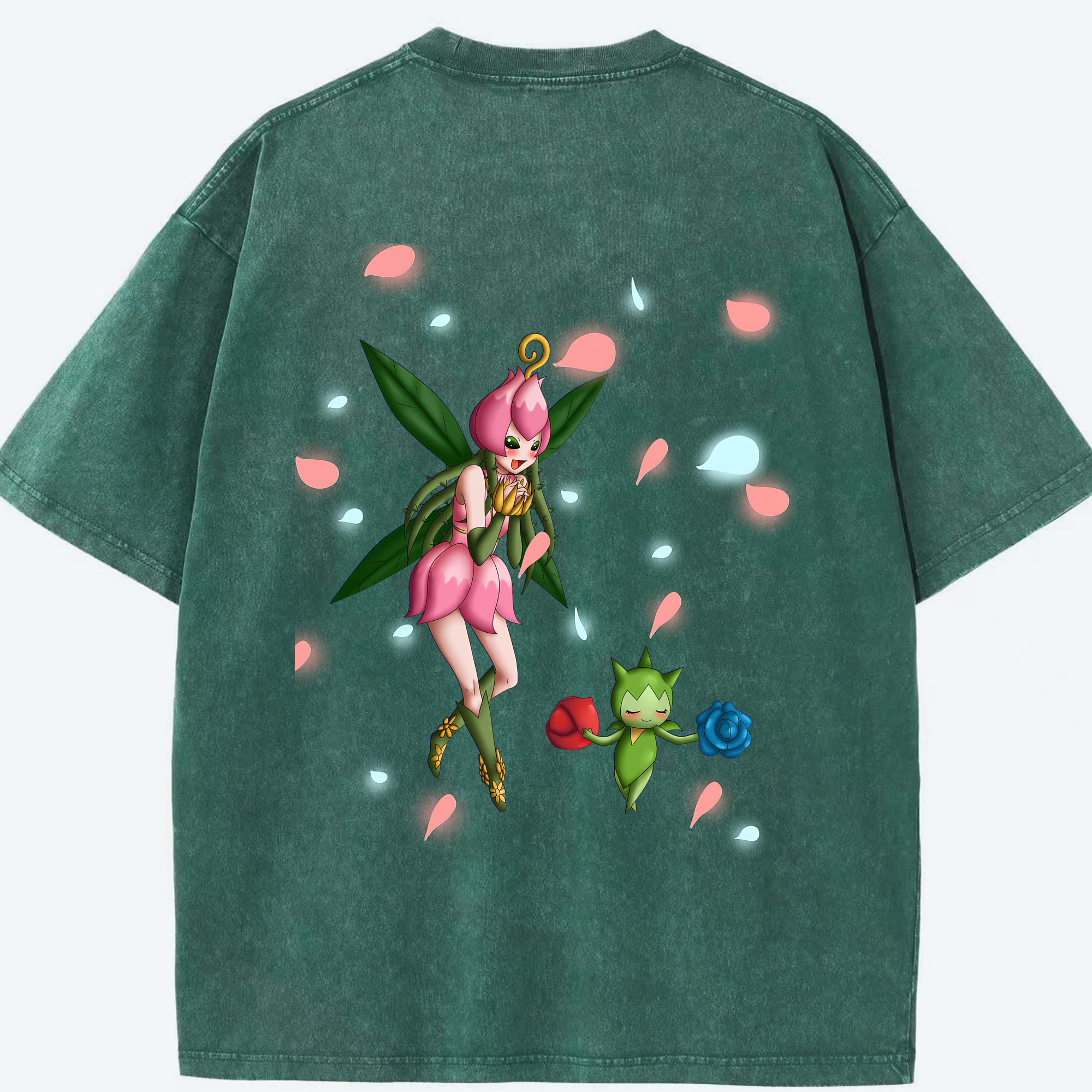 （画像用） Digimon デジタルモンスター/デジモン 綿100% ヴィンテージ風 半袖Tシャツ（背面プリント）